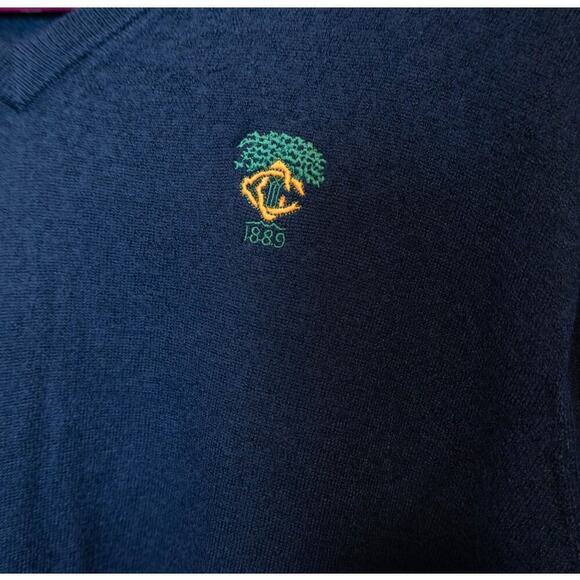 Peter Millar Merino Wool Dark Navy Blue XXL Long Sleeve Golf Sweater - Picture 3 of 8